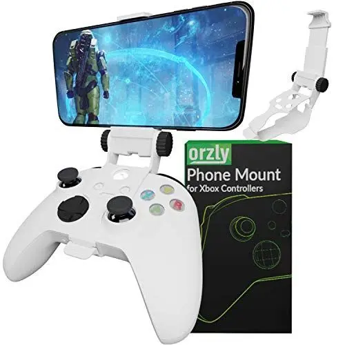 Produktbild: Xbox Series X Controller Mobile Gaming Clip, Xbox Controller Telefonhalterung Verstellbare Telefonhalterung Klemme Kompatibel mit Xbox Series X|S, Xbox One, Xbox One S, Xbox One X-Robot Weiß