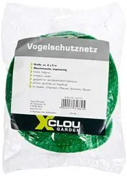 Produktbild: Xclou Vogelschutznetz ca. 2 x 5 m, elastisches Pflanzenschutznetz aus Polybändchen, Gartennetz mit 8 x 8 mm Maschenweite, hellgrün, Grün