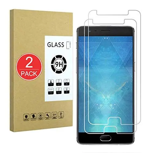 Produktbild: X-Dision (2-Pack Displayschutzfolie Kompatibel mit OnePlus 3, Schutzhülle aus 9H-Hartglas, 2.5D Premium-Schutzfolie, (Blasenfreie Installation) (Durchsichtig Kratzfest)