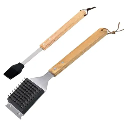 Produktbild: XEERUN Grillbürste und Schaber, 3 IN 1 Grill Reinigungsbürste, BBQ Reinigungsbürste für Outdoor, Grillbürste aus Edelstahl, mit Extra Langer Wärmedämmung Griff, BBQ Grillbürste für jeden Grill.