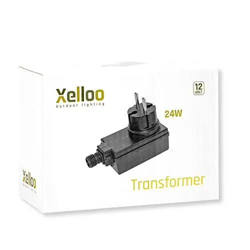 Produktbild: Xelloo 24-W-Transformator zur Erweiterung der Anzahl der Leuchten pro Beleuchtungslinie — geeignet für alle Xelloo und GardenLights 12-V-Außenbeleuchtungssets