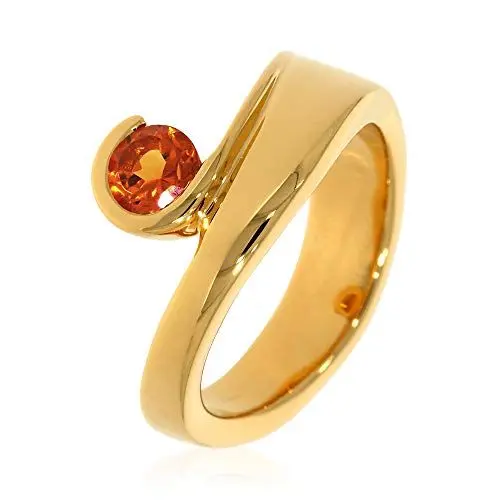 Produktbild: XEN Ring mit 5 mm Madeira Citrin ca. 0,50 ct. gelbvergoldet 52 (16.6)