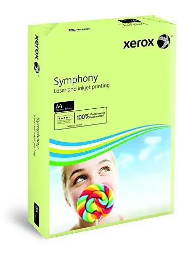 Produktbild: Xerox 003R93965 Drucker-/Kopierpapier Symphony, DIN A4, 80 g/m², 500 Blatt, grün