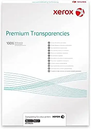 Produktbild: Xerox 003R98203 Premium Universal-Overheadfolie Packung, mit 100 Blatt in DIN A3 für Laser- und Farblaser, klar