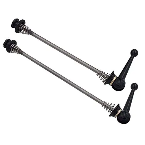 Produktbild: XEYYHAS 1 Paar Schnellspanner Hinterrad Spieß Road Mountain Fahrrad Schnellspanner Clip Bolzenhebel Schnellspanner Vorne Hinten Fahrrad Schnellspannhebel für Fahrräder