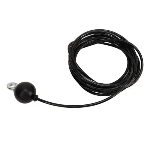 Produktbild: XHIKOWAT Schwarzes Riemenscheibenkabel, Fitness-Hochleistungssystemkabel für Fitnessstudio, Heimübungen, Verstellbar, Im Stehen, Sitzen, Trizeps, Bizeps, Rücken, (4 m / 13,1 Fuß)