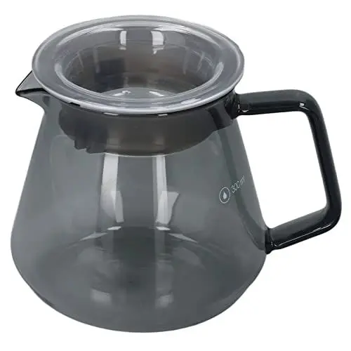 Produktbild: XHTLLO Galvanisierte graue Kaffeekanne, Handkaffeemaschine mit hitzebeständigen explosionsgeschützten Funktionen, stilvolle Kaffeemaschine für die Hausküche (300 ml)