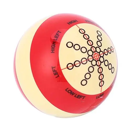 Produktbild: XiangXin Billard Trainingsball, Dot Spot Poolball Snooker-Übungsball, 52mm Training Cue Balls Billard Training Aid Ball für Amerikanisches Billard 8 Bälle