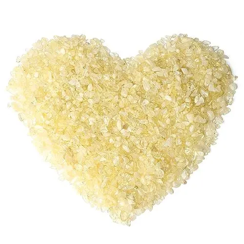Produktbild: XIANNVXI 450G Kristalle Citrin Kies Chips Set Bulk Edelsteine Heilsteine Kristall Stein 7-9MM