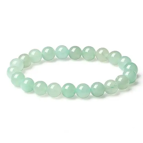 Produktbild: XIANNVXI Aventurin Armband Grün Perlen Kristalle Echte Steine Perlenarmband Damen Herren Armbänder 8mm