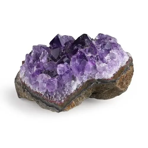 Produktbild: XIANNVXI Kristalle Amethyst Druse Rohstein Unregelmäßige Natürliche Kristall Steine Druse Edelsteine Groß Cluster Roher Heilsteine Geodenhöhlen Reiki Heilung Stein ca.50-70g