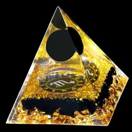Produktbild: XIANNVXI Pyramide Skorpion Kristalle Pyramiden Edelsteine Groß Esoterik Energie Reiki Geschenke 12 Constellation -Skorpion