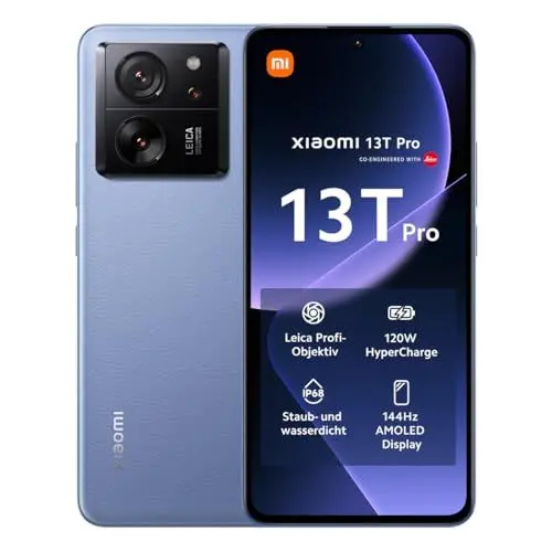 Produktbild: Xiaomi 13T Pro, Dual, 512GB 12GB Ram, Alpine Blue