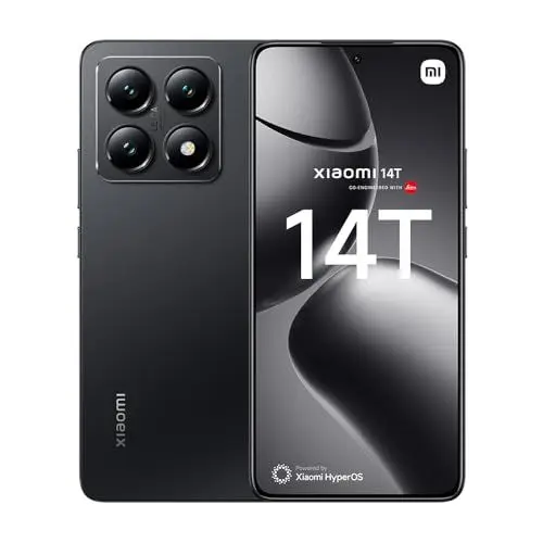 Produktbild: Xiaomi 14T, 5G Smartphone, 12+256GB Handy ohne Vertrag, 144Hz 6.67'' AI Display, Leica Kamera, MediaTek Dimensity 8300-Ultra, 5000mAh, 67W HyperCharge, Dual-SIM, Black