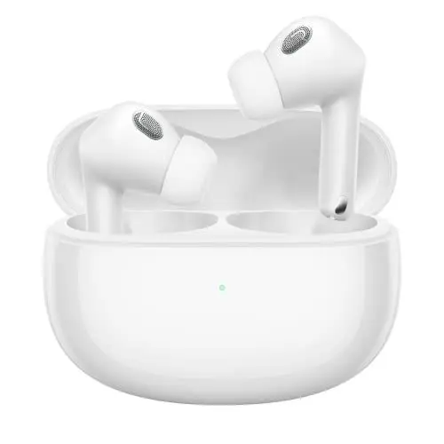 Produktbild: Xiaomi Buds 3T Pro Bluetooth In-Ear Kopfhöhrer (Aktive Auto Geräuschunterdrückung, Transparenzmodus, Premium Surround Sound, bis zu 24 Std Akkulaufzeit mit Wireless Charging Ladecase, IP55) weiß