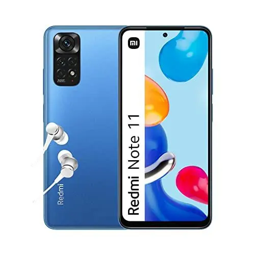Produktbild: Xiaomi 4260555973037 Redmi Note 11, Smartphone plus Kopfhörer, Handy ohne Vertrag, 6,43'' 90 Hz FHD+ Amoled DotDisplay, Snapdragon 680, 50 MP Kamera, 5000 mAh, Twilight Blau, 4 + 64 GB