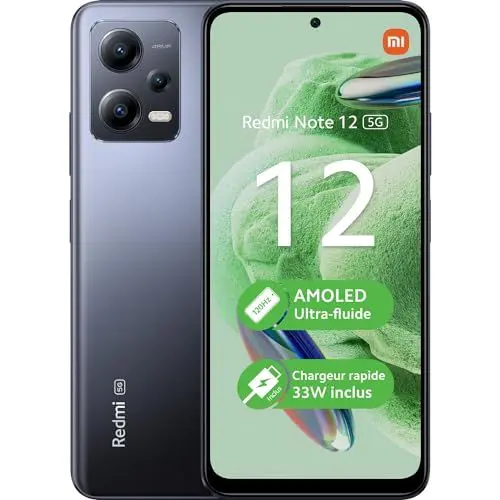 Produktbild: Xiaomi Redmi Note 12 5G 128GB/4GB Dual-SIM onyx-gray