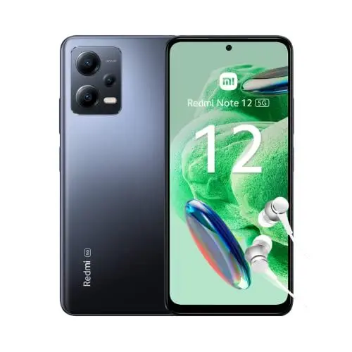Produktbild: Xiaomi Redmi Note 12 5G Smartphone + Kopfhörer, 4+128GB, Handy ohne Vertrag, 6,67