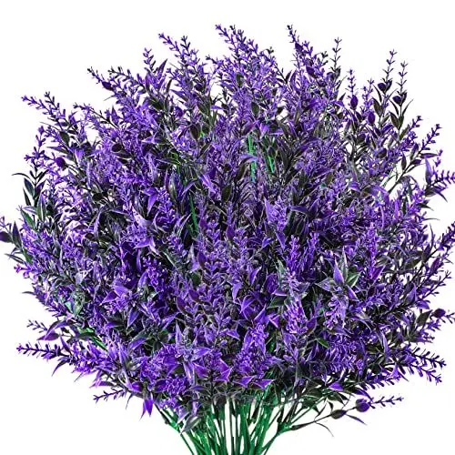 Produktbild: Xiaomoyu 6 Pcs Künstliche Lavendel Blumen Deko, Kunstblumen Pflanze, Gefälschte Lavendel Lila Deko für Garten, Hochzeit DIY, Büro, Wohnkultur