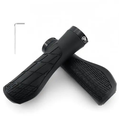 Produktbild: xiaowanwan Fahrradgriffe Ergonomisch,Fahrrad Lenkergriffe 22mm,Fahrradlenker Griffe für MTB Rennrad E-Bike etc (Schwarz)