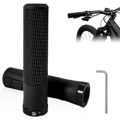 Produktbild: xiaoxiaozhijia Fahrradgriffe Ergonomisch,22mm Universal-Fahrrad Handgriffe,Geeignet für Mountainbike/Rennrad/Klapprad/Citybike/Roller-Fahrradlenker (Schwarz)