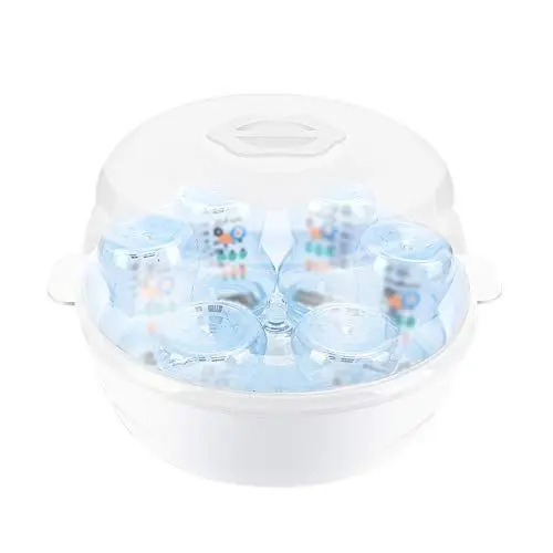 Produktbild: XiaoXIN Mikrowellenflaschensterilisator Dampfsterilisator Für 6 Babyflaschen für Babyflaschen Schnullerbecher Desinfizieren Sie in 2-6 Minuten