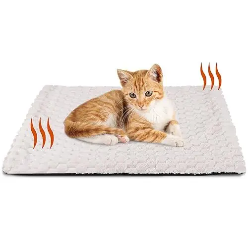 Produktbild: XIAPIA Selbstheizende Decke Katze & Hunde, Flauschig Selbstwärmende Katzendecke ohne Kabel, Wärmedecke Heizdecke ohne Strom, Washbar Thermodecke Katzenkissen