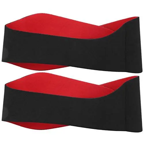 Produktbild: 2 Stück Tragbares Schwimm-Stirnband Wasserdichtes Neopren-Sport-Stirnband Wasserdichtes, Dehnbares Tauch-Ohr-Stirnband Verhindert Wasser in den Ohren und Bindet Haare für Wassersport