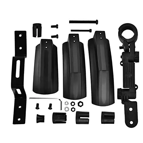 Produktbild: ANKROYU Outdoor-Fahrrad-Schutzblech, Fahrrad-Vorder-Hinten-Hinterrad-Reifen-Schutzblech-Set, Schnellspanner-Fahrrad-Schutzblech, Kunststoff-Fahrrad-Schutzblech für Radfahren im