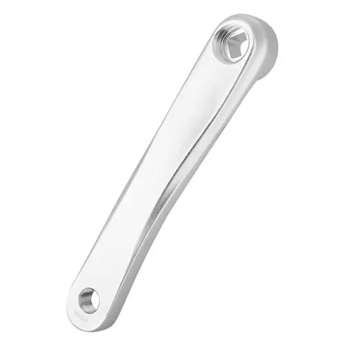 Produktbild: XIASABA Fahrrad Kurbelarm 170mm Aluminiumlegierung Linke Hand Kurbelarm Single Speed ​​Kurbelgarnitur Singlespeed Kurbel Platz Rhombischen für Mountainbikes und Rennräder