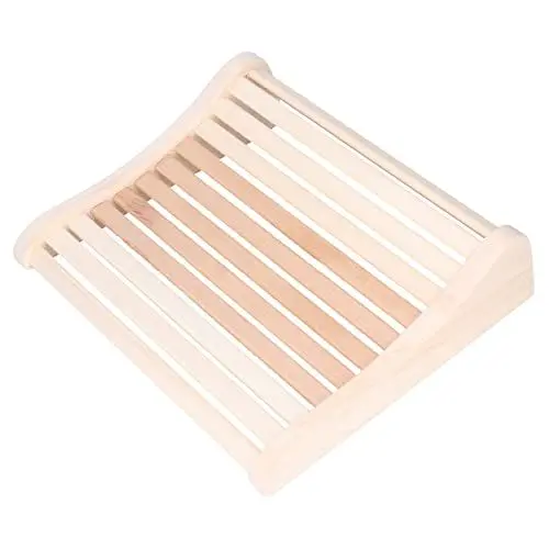 Produktbild: XIASABA Kopfstütze Zuverlässig 38. 0×35. 0×10. 0 Kissen Entlastend Praktisch Praktisch Entspannend Bequem Ergonomisches Holzkissen mit Holzrücken