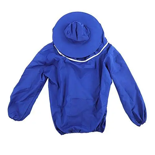 Produktbild: XIASABA Outdoor-Imkerei-Schutzschleierjacke, atmungsaktiver Bienenanzug, Imkerbedarf, Zubehör, weiß (Blau)