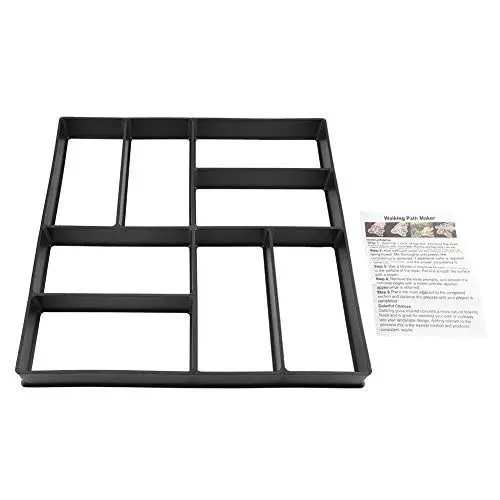 Produktbild: XIASABA Pflasterstein, Beton, Trittstein, Garten, Rasen, Weg, Pflasterstein, Gehweg, 40 x 40 x 4 cm, DIY-Gehwegpflaster