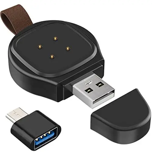 Produktbild: Xiatiaosann Ladegerät für Versa 4/Sense 2/Versa 3/Sense, Ladekabel USB für Smartwatch-Ladeadapter ohne Kabel, tragbares Ladestation für Fitbit Versa 3 / für Fitbit Sense