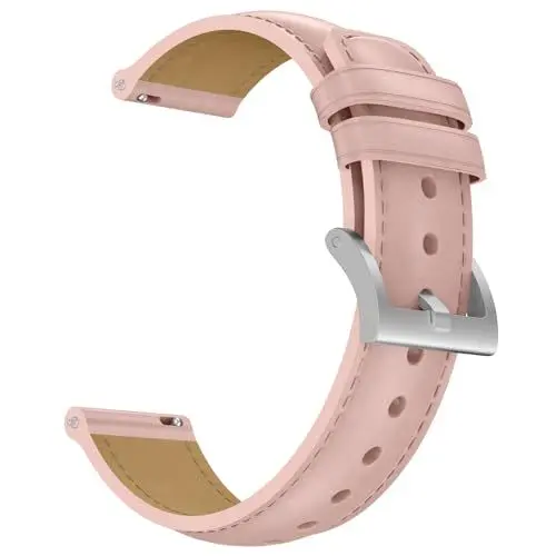 Produktbild: XIIORE Leder Armband Kompatibel mit Fitbit Versa Armband/Fitbit Versa 2 Armband, Klassische Ersatz Lederarmband Kompatibel mit Fitbit Versa/Versa 2/Versa Lite/SE, Damen Herren
