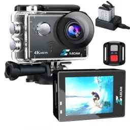 Produktbild: Xile Action Cam 4K20Mp WiFi und 2.4G-Fernbedienung 131FT Unterwasserkamera Mit 2 * 1350mAh Akku und Multifunktionale Accessoires