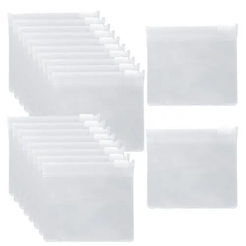 Produktbild: XINGSUI 20 Stück 6.5 * 6cm Mini Tasche Tablettenbeutel,Wasserdichter Plastikbeutel mit Reißverschluss,Selbstverschließender wasserdichter Aufbewahrungstasche,für Schmuck, Perlen
