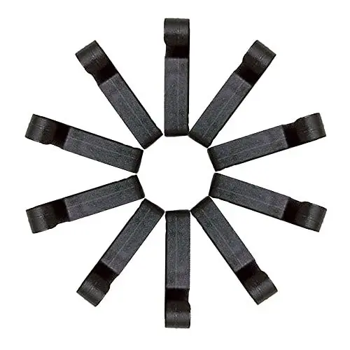 Produktbild: XINGSUI Helmclips für Scheinwerfer 10 Stücke Schwarz Stirnlampen Clips Lichtclip für Alle Arten von Scheinwerfern cherheitskappe