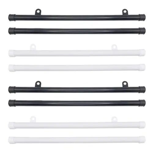 Produktbild: XINGSUI Poster Aufhänger Halter Rahmen-4 Sätze Posterleiste Posterschiene 43cm,für Plakate, Bilder, Drucke, Fotos, Karten, Schriftrollen(2 schwarz und 2 weiß)