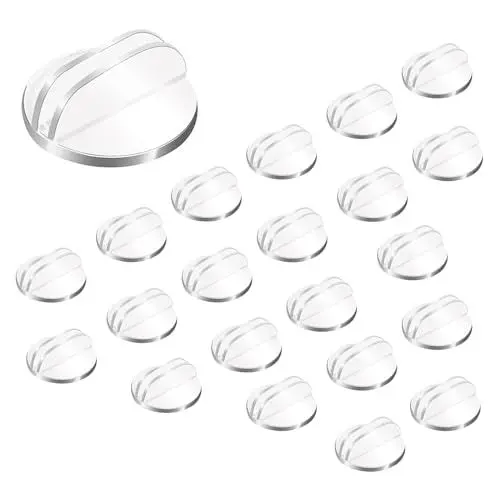 Produktbild: XINTANGXIA 50 Stück Tischkartenhalter Transparent Fotohalter Klar Display Staffelei für Fotos Schilder Prospekte Bilder Broschürenmagazine Karten Memos(Runde)