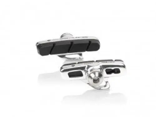 Produktbild: XLC Unisex – Erwachsene Bremsschuhe Cartridge Road BS-R07 4er Set 50 mm Campagnolo Bremssch, Schwarz, Silber, One Size