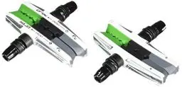 Produktbild: XLC Unisex – Erwachsene Bremsschuhe Cartridge V-Brake BS-V06 4er Set 72 mm, Grau, Schwarz, Grün, Silber, One Size