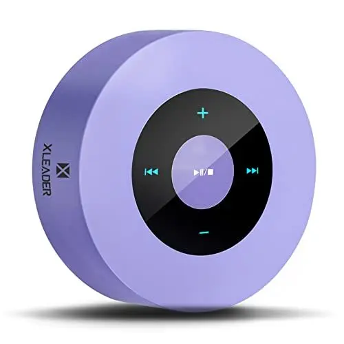 Produktbild: Xleader (Smart Touch Bluetooth Lautsprecher SoundAngel A8 (3rd Gen) Wireless Mini Lautsprecher mit Tragbarer Wasserfest Fall Mikrofon TF AUX 15h Musik für iPhone Tablet Strand Camping Geschenke Lila
