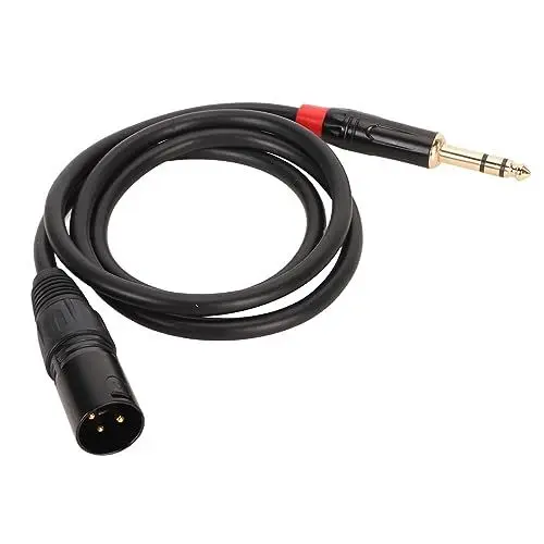 Produktbild: XLR-Stecker auf 1/4 Zoll TRS-Kabel 3,3 Fuß, XLR 3-Pin-Stecker auf Viertelzoll 6,35 Mm TRS-Stecker, Symmetrisches Verbindungsdraht-Mikrofonkabel, für Mixer, Kameras, Verstärker usw.