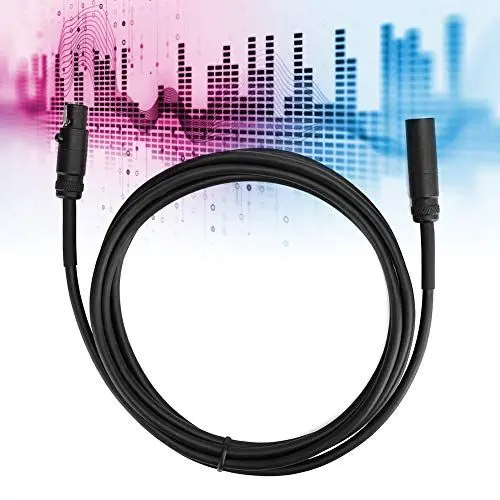 Produktbild: XLR-Stecker auf -XLR-Buchse, Audiokabel, Kopfmikrofonkabel mit Vergoldetem Kupferkern für 4K-Kamera-Videounterstützung, 24 AWG Abgeschirmtes Kabel (2m / 6,6ft)