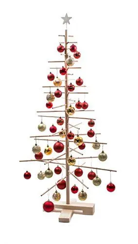 Produktbild: Xmas3 M-125 cm Weihnachtsbaum aus Holz, Natural, 68 x 68 x 125 cm