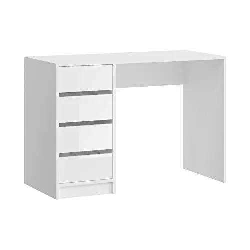 Produktbild: xonox.home Schminktisch Emma Schminktisch Frisiertisch Kosmetiktisch Schreibtisch in weiß ca.110x75x48cm mit Schubkästen
