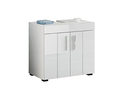 Produktbild: xonox.home X19A9705 Snow Waschtisch Badunterschrank Waschbeckenunterschrank ca.56x60x35 cm