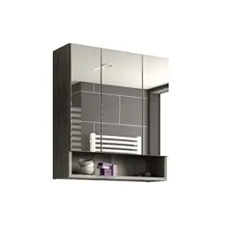 Produktbild: xonox.home X64B3725 York Spiegelschrank Bad 60 cm breit, Badschrank, Hängeschrank 60 x 68 x 21 cm