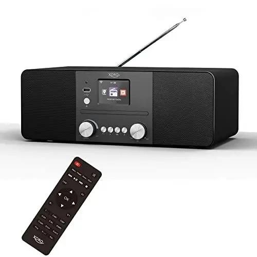 Produktbild: XORO HMT 620 - All-in-One Stereo Internetradio mit CD-Player, DAB+/FM Radio, WLAN, Bluetooth, Spotify Connect, MP3 USB Player, Netzwerkstreaming, App Steuerung schwarz